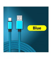 Cable USB tipo C 2m/ 2,4A (alta velocidad) Blue