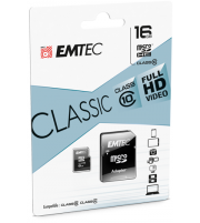 MEMORIA MICRO SD EMTEC 16 GB CLASE 10 CLASSIC