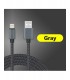Cable Lightning 2m / 2,4A (alta velocidad) Silver