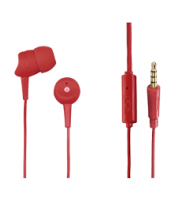 Hama Auriculares Intrauditivos Cable con Micrófono (Basic 4 Phone) Rojos - 00184044