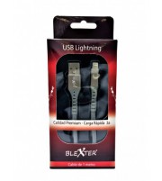 BLEXTER Cable USB - Lightning 1m 3A Plata REF:0035-S (copia)