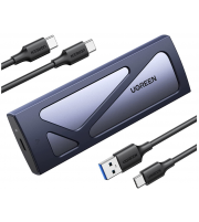 UGREEN Carcasa M.2 NVMe, USB C 3.2 Gen 2 10Gbps. Cable USB C y USB A