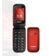 Teléfono Móvil Telefunken S440 para Personas Mayores/ Rojo