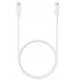 Cable USB 2.0 Tipo-C Samsung EP-DA705BWEGWW/ USB Tipo-C Macho - USB Tipo-C Macho/ 1m/ Blanco