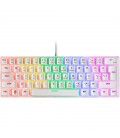 Teclado Gaming Mecánico Mars Gaming MK60WRES/ Switch Rojo/ Blanco