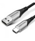Cable USB Tipo-C Vention CODHD/ USB Tipo-C Macho - USB  Macho/ 50cm/ Gris