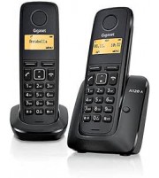 Teléfono Inalámbrico Gigaset A170/ Pack DUO/ Negro